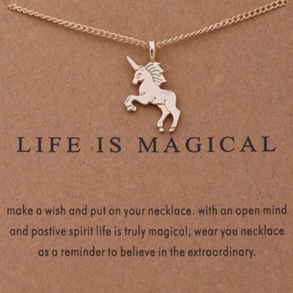 Jewelry - Dainty Gold Jewelry - Unicorn 🦄 Necklace